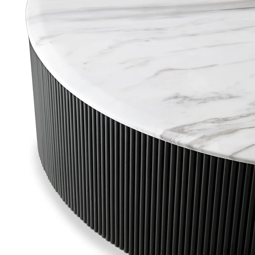 Carbon Black Round Coffee Table