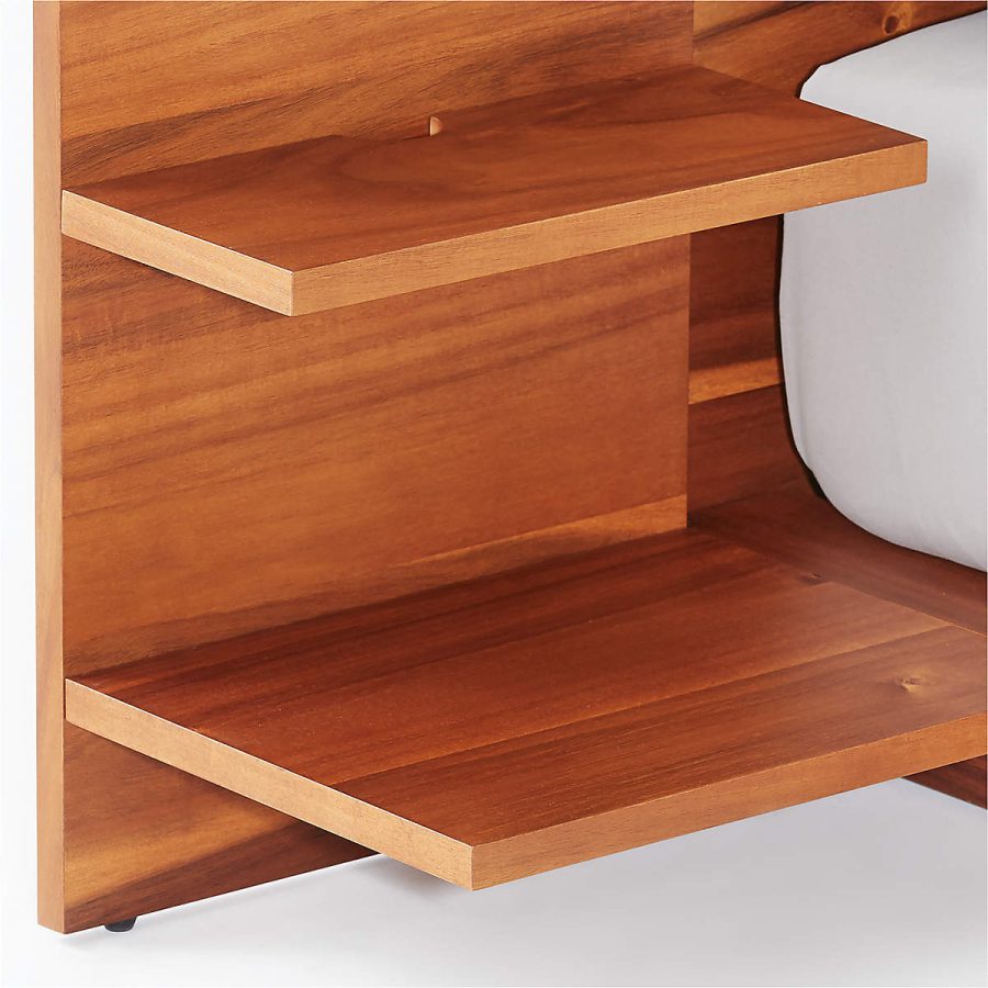 Adonis Wood Platform Queen Bed with Nightstands