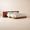 Adonis Wood Platform Queen Bed with Nightstands