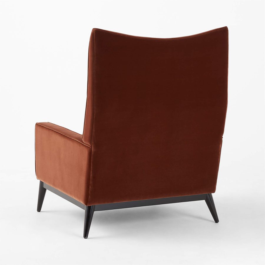 Bronze Brown Velvet Accent Chair