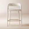 Lisset White Counter Stool