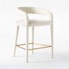 Lisset White Counter Stool