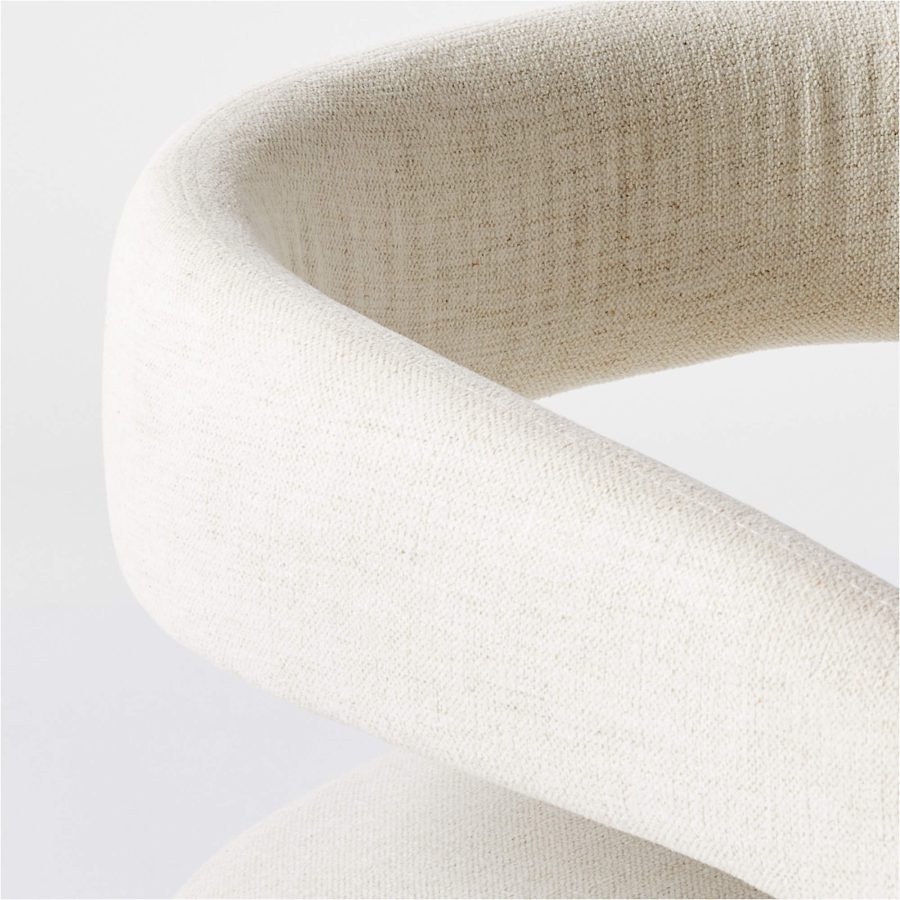 Lisset White Counter Stool