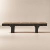 Light Brown Upholstered Bench