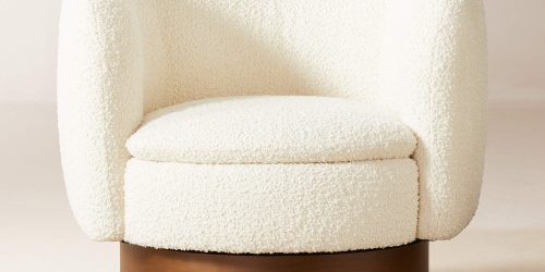 Snow White Boucle Accent Chair