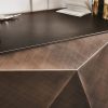 Geometric Stainless Steel Console Table