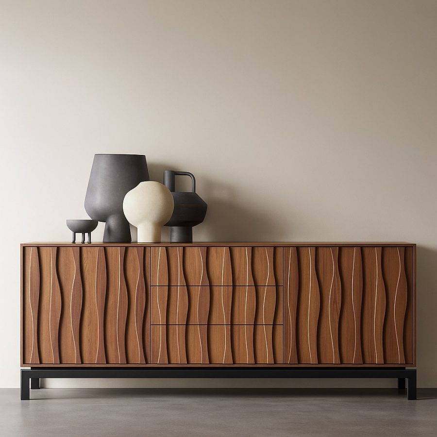 Ondo Walnut Dinner Wagon