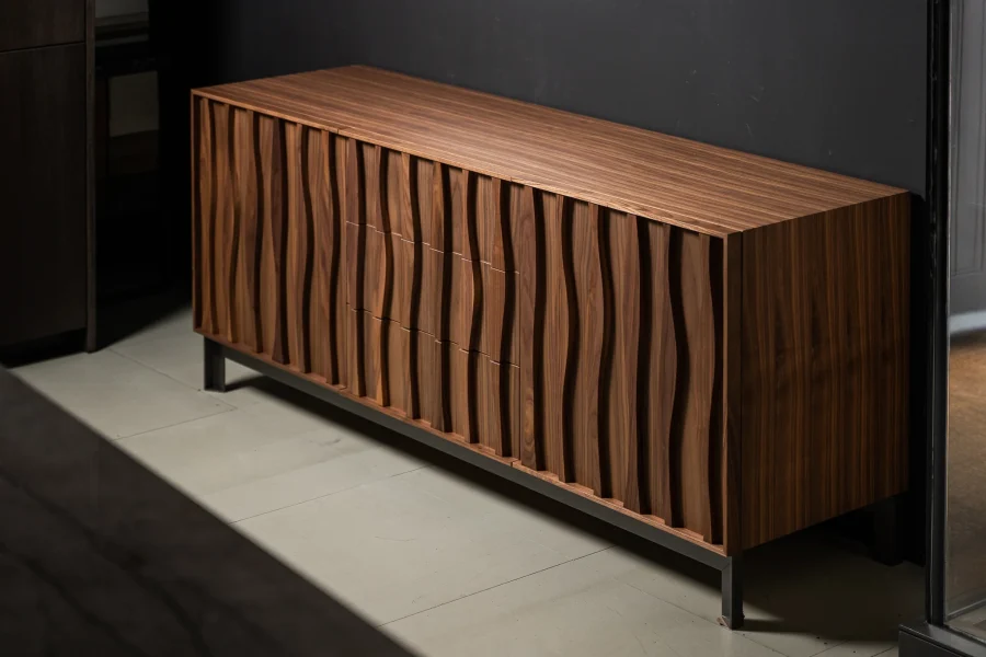 Ondo Walnut Dinner Wagon