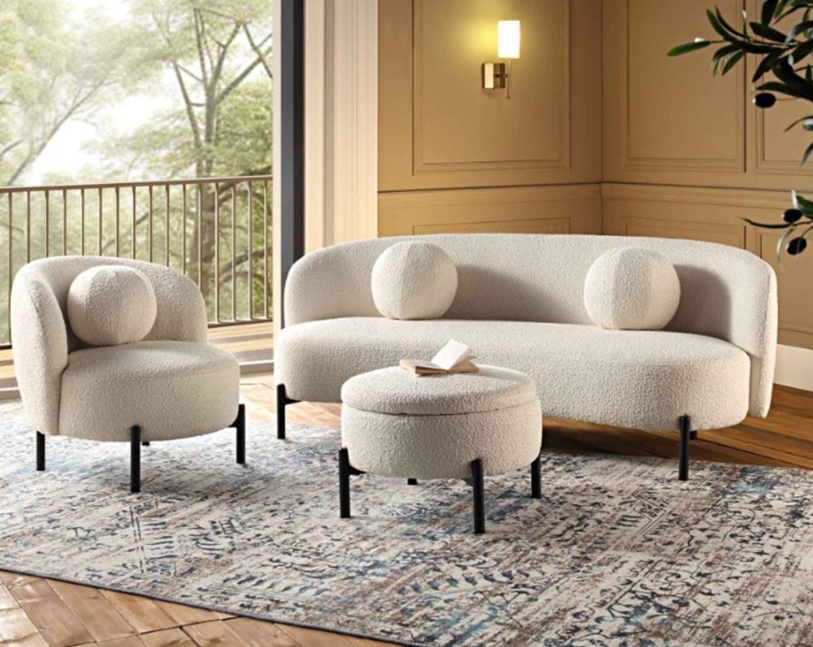 Luma Bouclé Lounge Sofa
