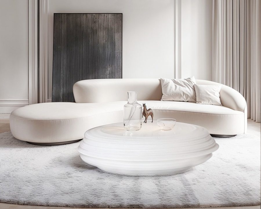 Charcoal Curve Sofa