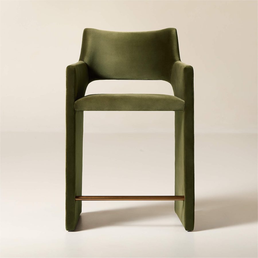 Olive Arc Bar Stool