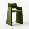 Olive Arc Bar Stool