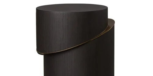 Black Cylindrical Table