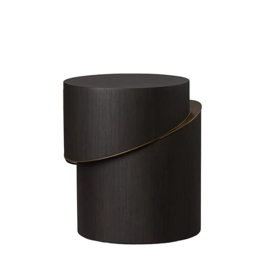 Black Cylindrical Table