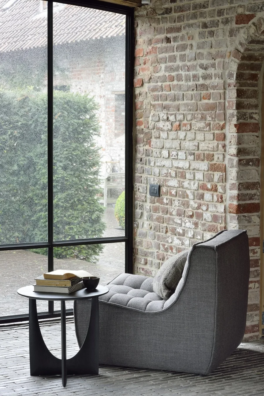 Crescent Leg Side Table